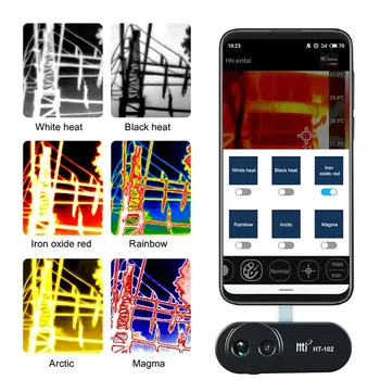 FLIR EN PRO Mobiltelefon termografi Kamera Infrared Imager HT-102 til Iphone, Ipad, iOS Android OTG Funktioner Termisk Instrum 8318