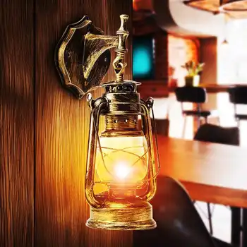 E27 Europæiske Retro LED væglampe Vintage petroleumslamper Lys Armatur For Bar Og Butik Badeværelse Sconce vedhæng lys