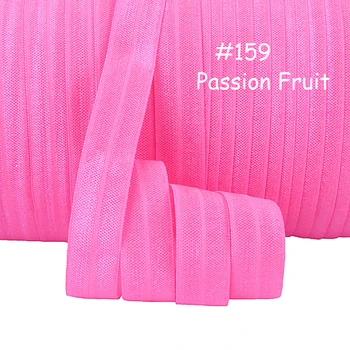 #159 passion frugt-elastisk bånd med fold over line, 100 m per farve gange i løbet af elastisk