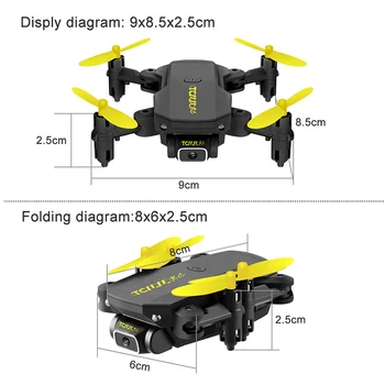 FNS66 Mini RC Drone 4K HD-Kamera Professionel luftfotografering Helikopter Tyngdekraften Induktion Folde mini drone Quadcopter