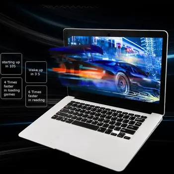 Ultra-tynde Bærbare PC 14,1-tommers Netbook 1366*768P Display pixel 2GB+32GB for Windows10