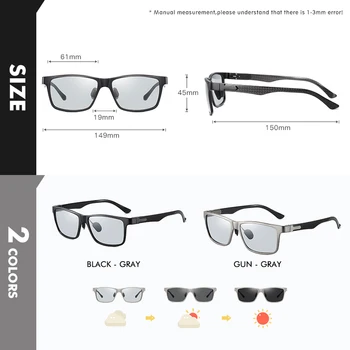 2020-Pladsen Fotokromisk Solbriller Til Mænd Polariserede solbriller Kvinder at Køre Anti-blåt lys-Brillerne på, Oculos De Sol Masculino