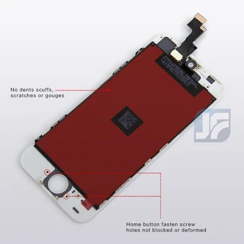 10STK/MASSE AAA Kvalitet og INGEN Død Pixel Til iPhone 5S LCD-Skærm Med Touch screen Digitizer Assembly Udskiftning Gratis Shipp