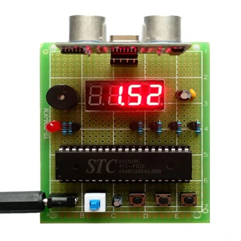 Ultralyd afstandsmåler, der er Baseret på 51 Enkelt-Chip Computer Eksamen Design Universal Bord Elektronisk Kit