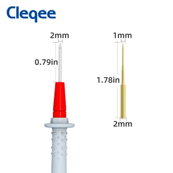 Cleqee P1505B 1000V/10A 150cm Universal-Dobbelt Silikone wrap med Skarpe Nål multimeter probe test lead for Digital Multimeter