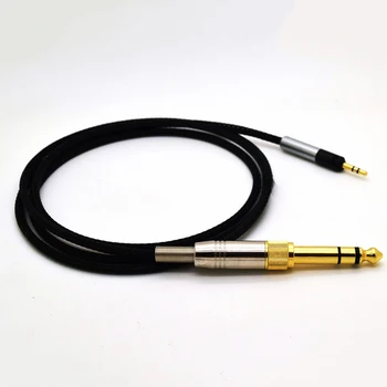 6.35/ 3,5 til 2,5 DJ Kabel Udskiftning af audiokabel til technica ATH-M50x M50X ATH-M40x ATH-M70x hovedtelefon Sammenrullet Reparation DJ Kabel 850