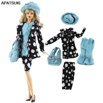 Mode Dukke Tøj Til Barbie Dukke Tøj Hat Pels Vest Shorts Håndtaske 1/6 Dukke Tilbehør Til Barbie Dukke Tøj