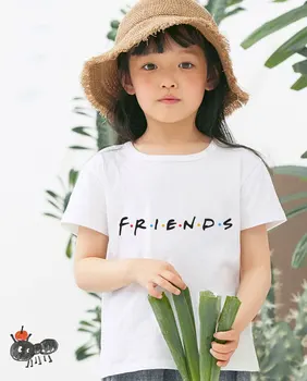 Nye Hylder Kawaii Pige Tshirt Børn Bedste Venner Donut Hamborg Drenge T-Shirts, Casual T-Shirt Søde Børn T-Shirt Æstetik