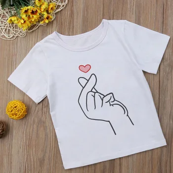 Nye Hylder Kawaii Pige Tshirt Børn Bedste Venner Donut Hamborg Drenge T-Shirts, Casual T-Shirt Søde Børn T-Shirt Æstetik