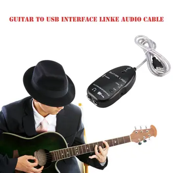 El-Guitar-Link USB Audio Interface Kabel Guitarlink Føre til Computer Til PC, MAC MP3-Optagelse XP Med Driver Software Hot