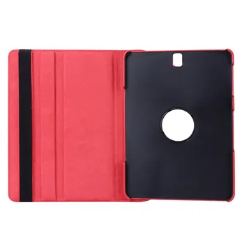 Roterende 360 Graders Roterende Litchi Folio Stand PU Læder Magnet Smart Cover taske Til Samsung Galaxy Tab S3 9.7 T820 T825 Tablet