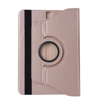 Roterende 360 Graders Roterende Litchi Folio Stand PU Læder Magnet Smart Cover taske Til Samsung Galaxy Tab S3 9.7 T820 T825 Tablet