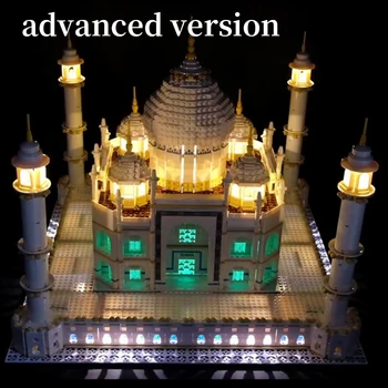 LED Lys Kit Kompatibel For 10189 10256 Taj Mahal byggesten Mursten Legetøj Gave Legetøj Belysning Tilbehør Til Børn