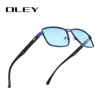 OLEY Mærke 2020 Mode Solbriller Mænd Polariseret Firkantede Metal Frame udendørs Anti-blænding uv400 Kørsel fiskeri beskyttelsesbriller Y5924