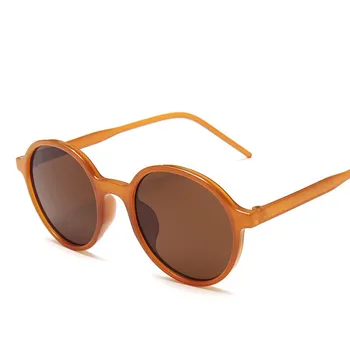 RBROVO 2021 Runde Solbriller Kvinder Candy Farver Klassisk Luksus Plast Sol Briller Classic Shopping Oculos De Sol Gafas UV400