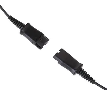 Forgyldt QD Headset-3,5 mm Quick Disconnect kabel med dobbelt 3,5 mm Stik til lydkortet på PC For PLT 