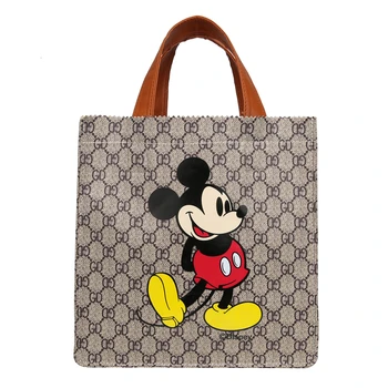 Mode Disney børn Mickey Mouse håndtaske tegnefilm hit farve lærred Mickey, Minnie kvinder taske dame skulder tasker
