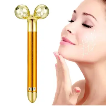 Nye El-Rulle 3D-Massageapparat Ansigt-Løft af Ansigt 3D Massage stav V Ansigt Guld Stick Beauty Bar Skønhed Instrument