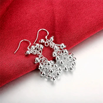 DOTEFFIL 925 Sterling Sølv, med Glat Drue-Perle-Dråbe Øreringe Til Kvinde, Bryllup, Engagement Fashion Party Charme Smykker