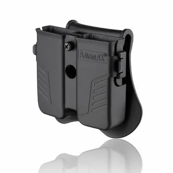 Taktisk Dobbelt Mag Pouch for Universal 9mm, .40, .45 Calibe, Enkelt eller Dobbelt Stak Magasiner