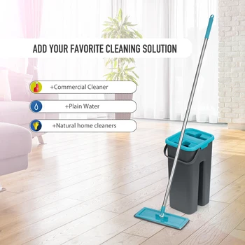 Moppe med spin for at vaske gulve SDARISB moppe med spand for gulv med spin hus rengøring