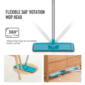 Moppe med spin for at vaske gulve SDARISB moppe med spand for gulv med spin hus rengøring
