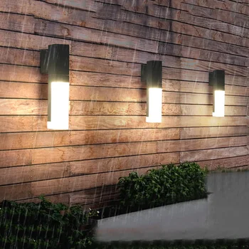 LED væglampe Udendørs Vandtæt PIR Menneskelige Krop, Bevægelse Sensor Væg Lampe Nordiske Have Veranda Midtergangen Balkon Wall Sconces