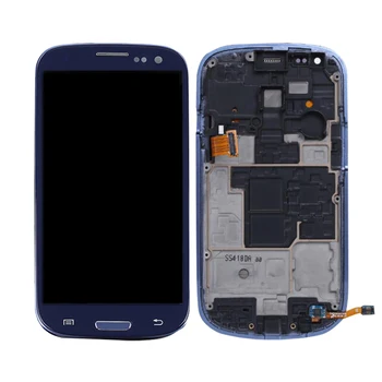 ORIGINAL SAMSUNG Galaxy S3 Mini LCD-Touch Screen Digitizer Assembly For Samsung i8190 Vise withFrame Udskiftning GT-I8195 874