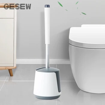 GESEW TPR Toilet Børste Silikone Badeværelse rensebørste til Væg-Monteret Lange Håndtag Husholdning, Rengøring Af Badeværelse Tilbehør