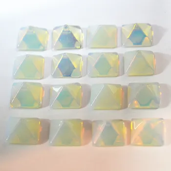 Bedst at Sælge Mode natursten, Firkantet Pyramide CAB Cabochons Opal Oplite Perler 14mm*14*High8mm 30STK Engros-Gratis Fragt
