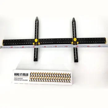 100cm Suspension Måling Mærkning Position Stansning Plan Hersker Billede Hængende Af Multi-funktion Målere til at Hænge Maling