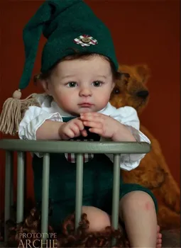 22inches Reborn Dukke Kit Archie Med Klud Krop Frisk Farve Diy Dukke Kits Rigtige Touch-Dukke Kits Til Børn, Legetøj