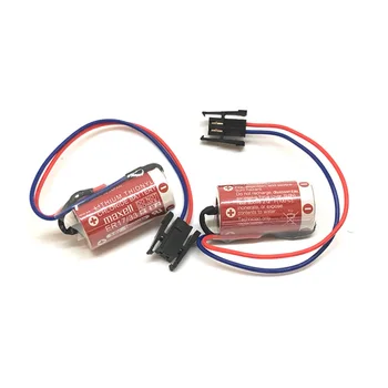 5pcs/masse Maxell ER17/33 ER 17/33 3,6 V 1600mah PLC industriel kontrol Lithium-Tionyl Chlorid batteri batterier med sort plug