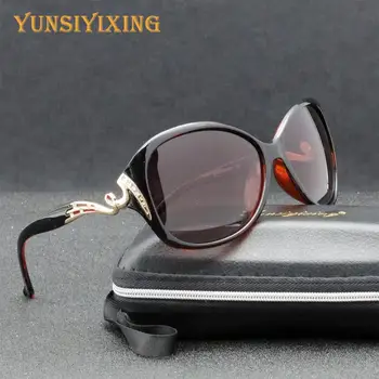YSYX Kvinder Solbriller, Polariserede Fashion Brand Briller Vintage Kvinder Solbriller Designer Anti-blænding UV400-Brillerne gafas de sol