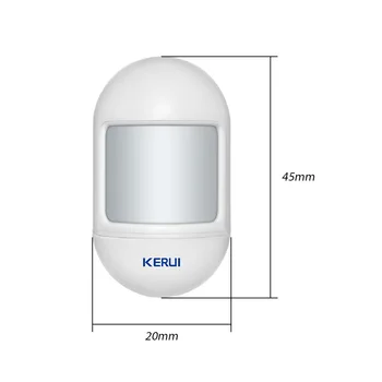 KERUI Trådløse Mini PIR bevægelsessensor Alarm Detektor Med magnetisk drejelig base For G18 W18 Hjem Sikkerhed Alarm System