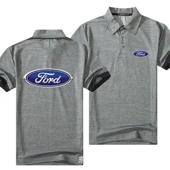 Sommeren Klassisk Polo Shirt til Ford Mænd Bomuld Solid kortærmet t-Shirt Åndbar Camisa Masculina Polo Hombre Golftennis 890