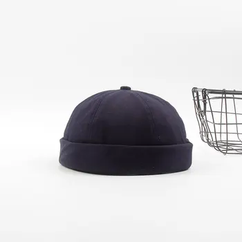Nyt Cool Fashion Udlejer Beanie Hue Mænd Street Trendy Hip-hop Hat Caps Brimless Melon Cap Huer Til Mænd Engros