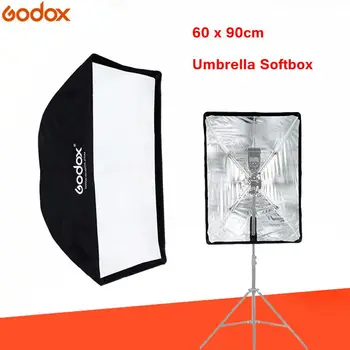 Godox softbox 60x90cm Flash Speedlite broly Paraply Lys diffuser Blød boks Reflektor til foto Studie fotografering tilbehør