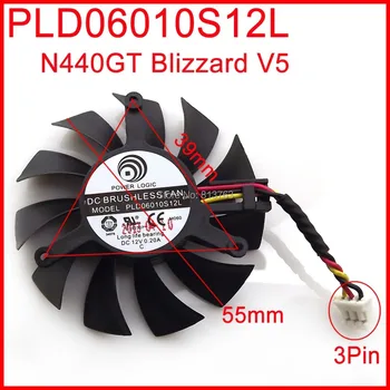 PLD06010S12L 55mm 39 x 39 x 39mm 12V 0.20 EN 3Wire For MSI N440GT Blizzard V5 Grafikkort Køler køleventilator