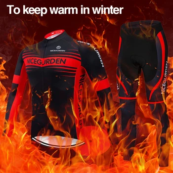 Mountainbike cykling bære mænds professionelle 2020 vinter varm og vindtæt uld, lange ærmer, der passer til mountain bike cykling bære