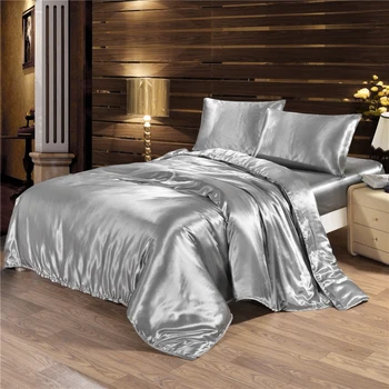 NYE satin sengetøj sæt dyne sengetøj sæt dynebetræk lagen, Dyne, pude dække Enkelt/Dobbelt/Queen Size Quiltet