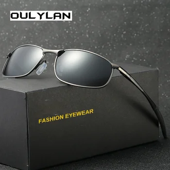 Oulylan Polariserede Solbriller Mænd Brand Designer Solbriller Herre Gul Linse Night Vision Kørsel Sol Briller UV400-Brillerne 904