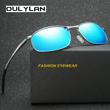 Oulylan Polariserede Solbriller Mænd Brand Designer Solbriller Herre Gul Linse Night Vision Kørsel Sol Briller UV400-Brillerne