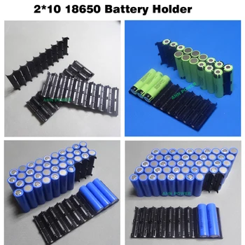 18650 batteri 10P 13P holder til 10S 36V 13S 48V batteri pack 2*10 2*13 plastholder 18650 lithium batteri, beslag,