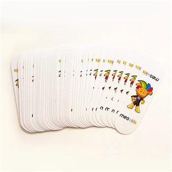 12.8X3.8CM Specielt Formet Oval Papir Poker dæk Nonstandard nyhed Spiller et Kort sæt samling med plastik boks
