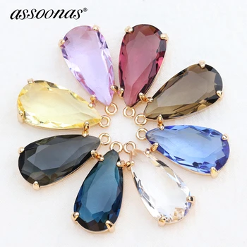 Assoonas M556,Krystal smykkesten,smykker, tilbehør,smykker resultater,håndlavede,charme,smykker at gøre,diy-øreringe vedhæng,10stk/masse