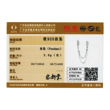 WOSTU 925 Sterling Sølv Silicium Sikkerhed Kæde, Charme Passer Oprindelige Armbånd, Vedhæng Zircon Sølv Enkle Smykker CQC1419