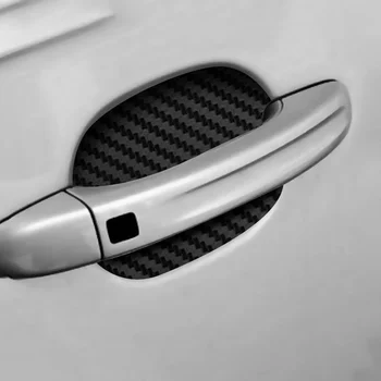 Bil Døren Sticker Carbon Fiber mønster Ridser Resistente Dække Auto Håndtere Beskyttelse Film Udvendig Styling Tilbehør