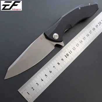 Eafengrow EF228 58-60HRC D2 Blade G10 Håndtere Folde kniv Camping Overlevelse værktøj Jagt Lomme Kniv taktiske edc udendørs værktøj