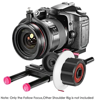Follow Focus med Gear Ring Belt til Canon og Andre DSLR-Kamera, Videokamera DV Video Passer 15mm Stang Film at Gøre Systemet